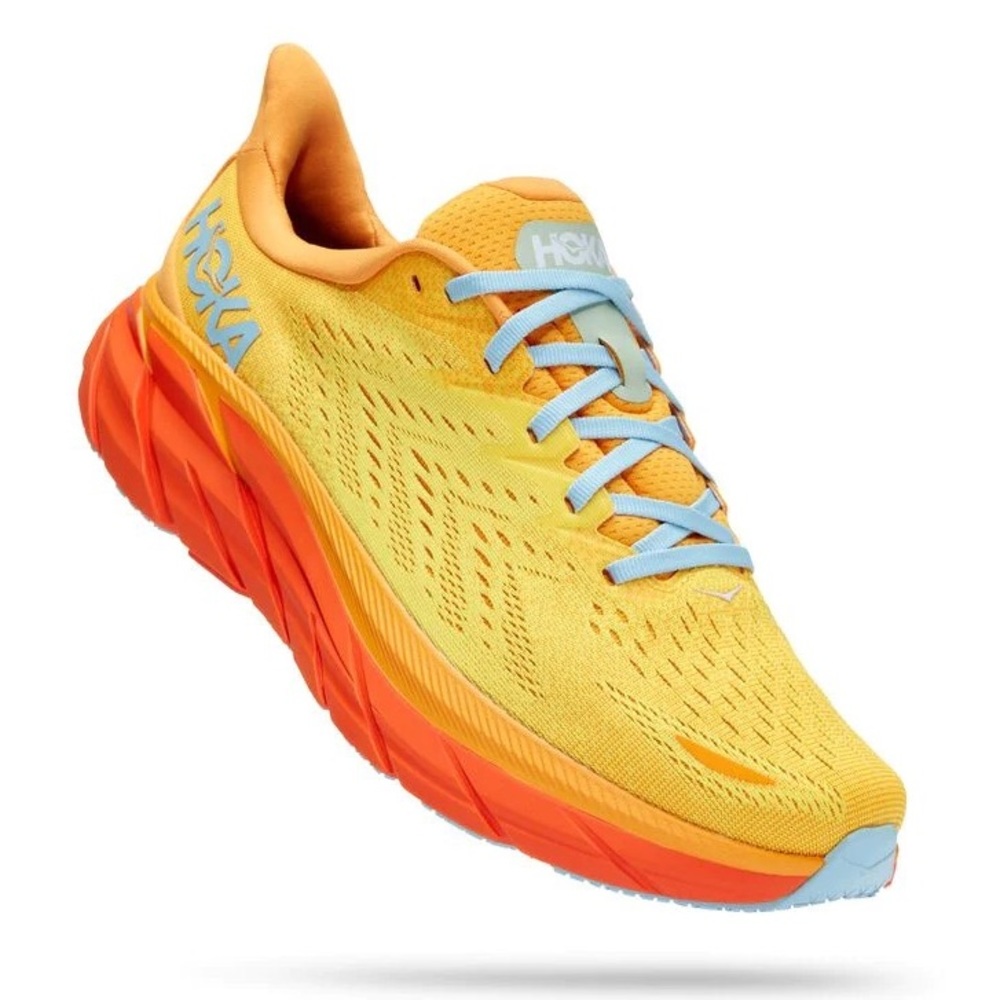 NWT Hoka Clifton 8 Yellow Hoka One One Men’s Running shoes — brand NEW - Picture 11 of 16